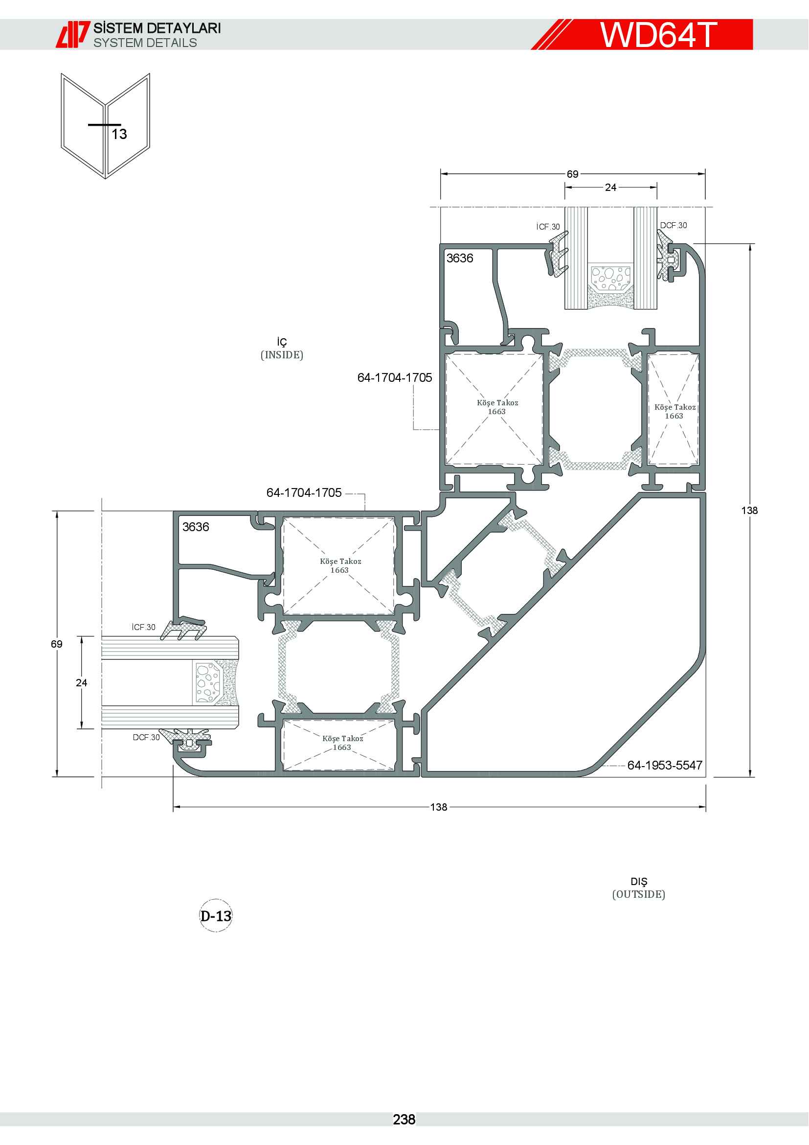 S 64 Yalıtımlı Alüminyum 80